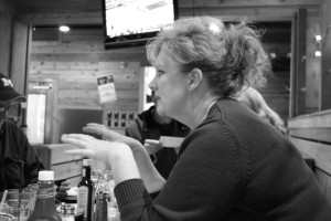 Galen explaining her hobby